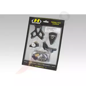 Kit de montare a amortizorului de direcție Hyperpro negru - MK-HD12-S002-B