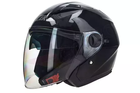 Lazer Orlando Z-Line motociklista ķivere ar atvērtu seju melna 2XL-2