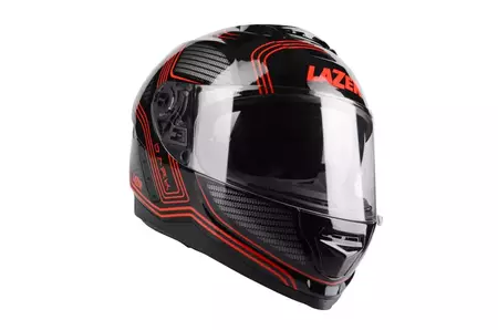 Lazer Rafale Darkside capacete integral de motociclista preto vermelho L-2