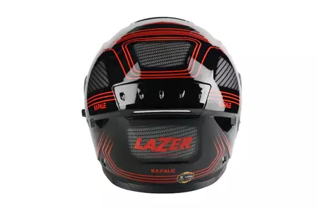 Lazer Rafale Darkside capacete integral de motociclista preto vermelho L-3