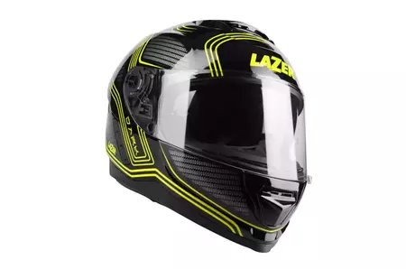 Lazer Rafale Darkside capacete integral de motociclista preto amarelo L-3