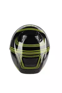 Lazer Rafale Darkside capacete integral de motociclista preto amarelo L-4
