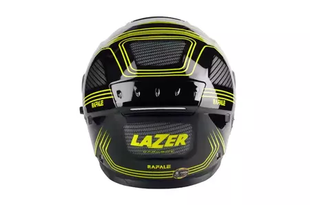 Lazer Rafale Darkside integralus motociklininko šalmas juodai geltonas L-5