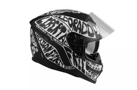 Lazer Rafale Mexicana capacete integral de motociclista preto fluo L-2