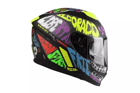 Lazer Rafale Mexicana capacete integral de motociclista preto multicolorido L-1