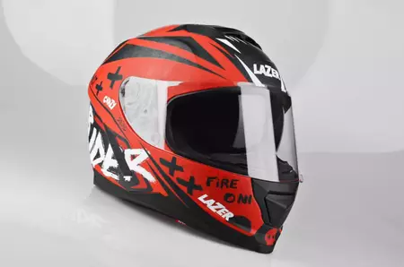 Lazer Rafale Oni capacete integral de motociclista vermelho vermelho preto L-1