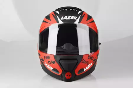 Lazer Rafale Oni capacete integral de motociclista vermelho vermelho preto L-2