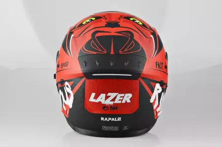 Lazer Rafale Oni capacete integral de motociclista vermelho vermelho preto L-3
