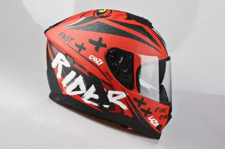 Lazer Rafale Oni capacete integral de motociclista vermelho vermelho preto L-5