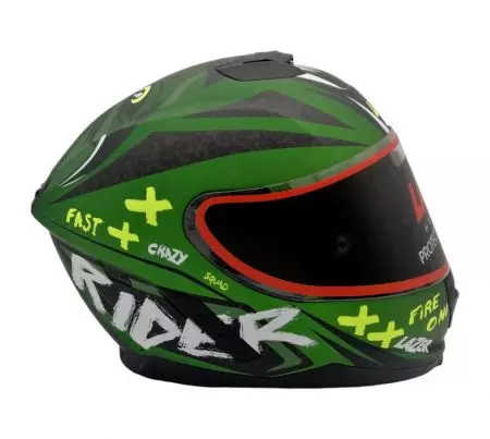 Lazer Rafale Oni capacete integral de motociclista verde preto L-1