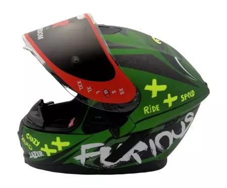 Lazer Rafale Oni capacete integral de motociclista verde preto L-2