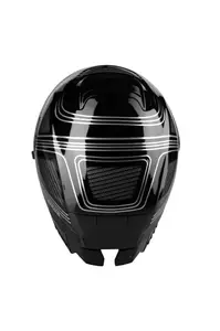 Lazer Rafale SR Darkside capacete integral de motociclista preto cromado 2XL-4