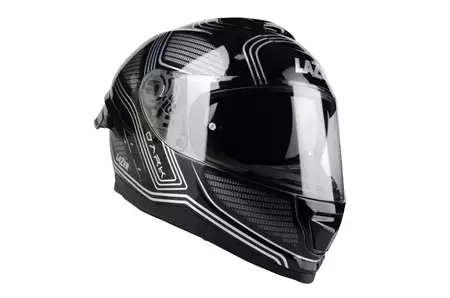 Lazer Rafale SR Darkside capacete integral de motociclista preto cromado 2XL-5