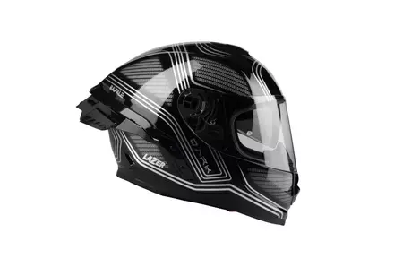 Lazer Rafale SR capacete integral de motociclista Darkside preto cromado L-1