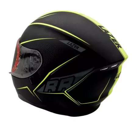 Lazer Vertigo Evo Race capacete integral de motociclista preto amarelo L-4