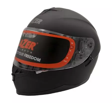 "Lazer Vertigo Evo Z-Line" integruotas motociklininko šalmas matinės juodos spalvos L-1