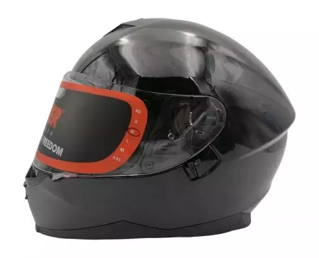 "Lazer Vertigo Evo Z-Line" juodas metalinis L formos integralinis motociklininko šalmas-1