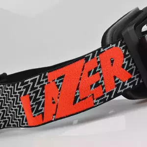 Lazer Factory motoros szemüveg fekete piros áttetsző-3