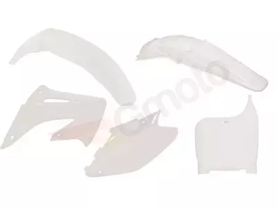 Racetech пластмасов комплект Honda CR 125 250 02-03 бял с пластина - CR0-BN0-502