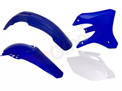 Plastik Komplett Kit Racetech weiß blau - WRF-OEM-401