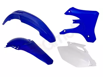 Plastik Komplett Kit Racetech weiß blau - WRF-OEM-402