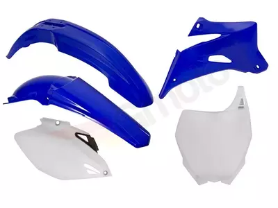 Plastik Komplett Kit Racetech weiß blau - YZF-OEM-508