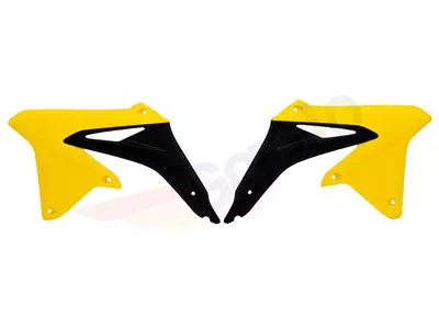 Racetech hűtőkupakok Suzuki RMZ 450 08-15 sárga fekete - SU04927102RT