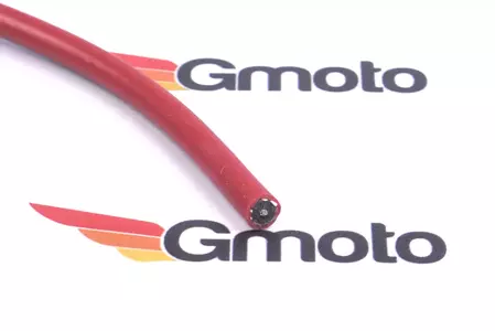 1 m vysokonapěťového kabelu 7 mm, červený, silikonový, BERU-2