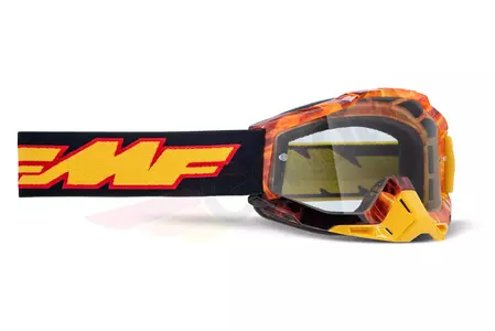 Óculos de proteção para motociclistas FMF Powerbomb Spark vidro transparente-1