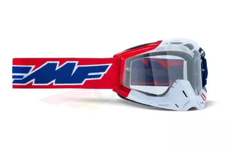 FMF Powerbomb U.S. Of A occhiali da moto in vetro trasparente-1