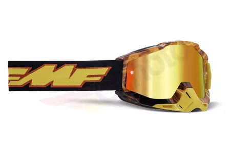 Motocyklové okuliare FMF Powerbomb Spark zrkadlové sklo červené-1