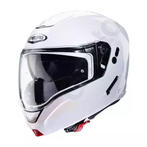 Caberg Horus motorcykelkæbehjelm hvid højglans M-1
