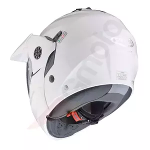 Caberg Tourmax enduro jaw capacete de motociclista branco brilhante Pinlock S-4
