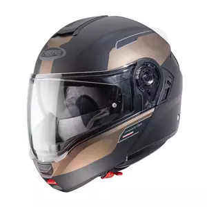 Caberg Levo Prospect motociklistička kaciga za cijelo lice, mat crno/smeđa M-1