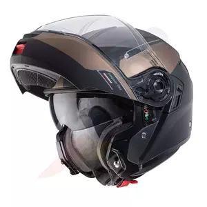 Caberg Levo Prospect motociklistička kaciga za cijelo lice, mat crno/smeđa M-3