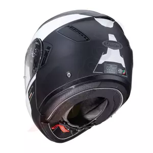 Caberg Levo Prospect casque moto à mâchoire noir mat/blanc M-4