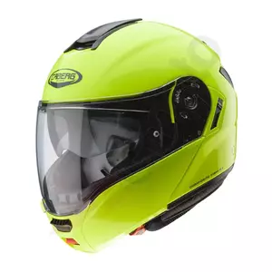 Caberg Levo Hi Vizion galben fluo XL cască de motocicletă cu mandibulă pentru motociclete-1