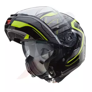 Caberg Levo Flow cinzento/preto/amarelo fluo capacete de motociclista M-3