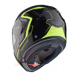 Caberg Levo Flow cinzento/preto/amarelo fluo capacete de motociclista M-4