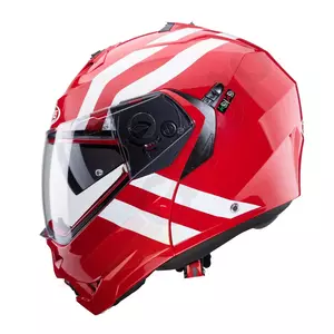 "Caberg Duke II Superlegend" raudonos/baltos spalvos "Pinlock M" motociklininko šalmas-2