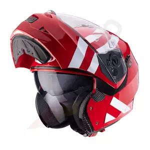 "Caberg Duke II Superlegend" raudonos/baltos spalvos "Pinlock M" motociklininko šalmas-3