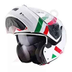 Caberg Duke II Superlegend blanco/verde/rojo Pinlock XL casco de moto mandíbula-3