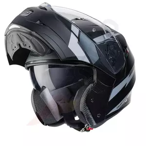 Caberg Duke II Kito jaw capacete de motociclista preto/cinzento mate Pinlock S-3