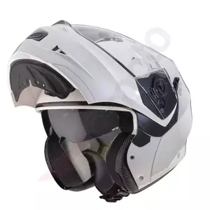 Caberg Duke II branco metálico Pinlock M capacete de motociclista com maxilar-3