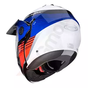 Caberg Tourmax Titan hvid/blå/rød enduro-motorcykelkæbehjelm M-3