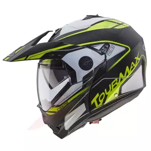 Caberg Tourmax nero/bianco/giallo fluo mat casco moto enduro XL-2