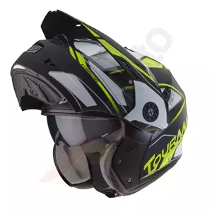 Caberg Tourmax negro/blanco/amarillo fluo mat casco enduro moto XL-3