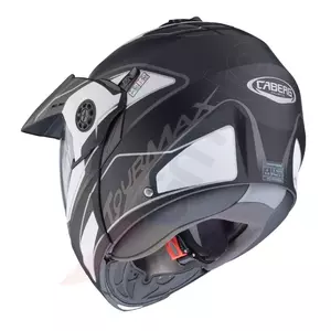 Caberg Tourmax Enduro Kiefer Motorradhelm schwarz/weiß/grau matt Pinlock M-4