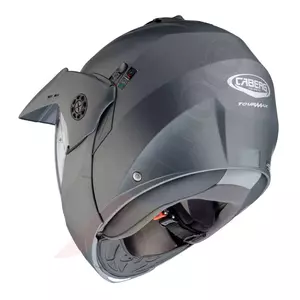 Caberg Tourmax enduro jaw capacete de motociclista cinzento mate Pinlock M-4