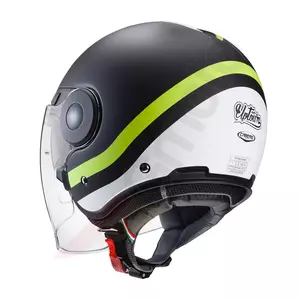 Caberg Uptown Chrono casco moto open face nero/bianco/giallo fluo M-3
